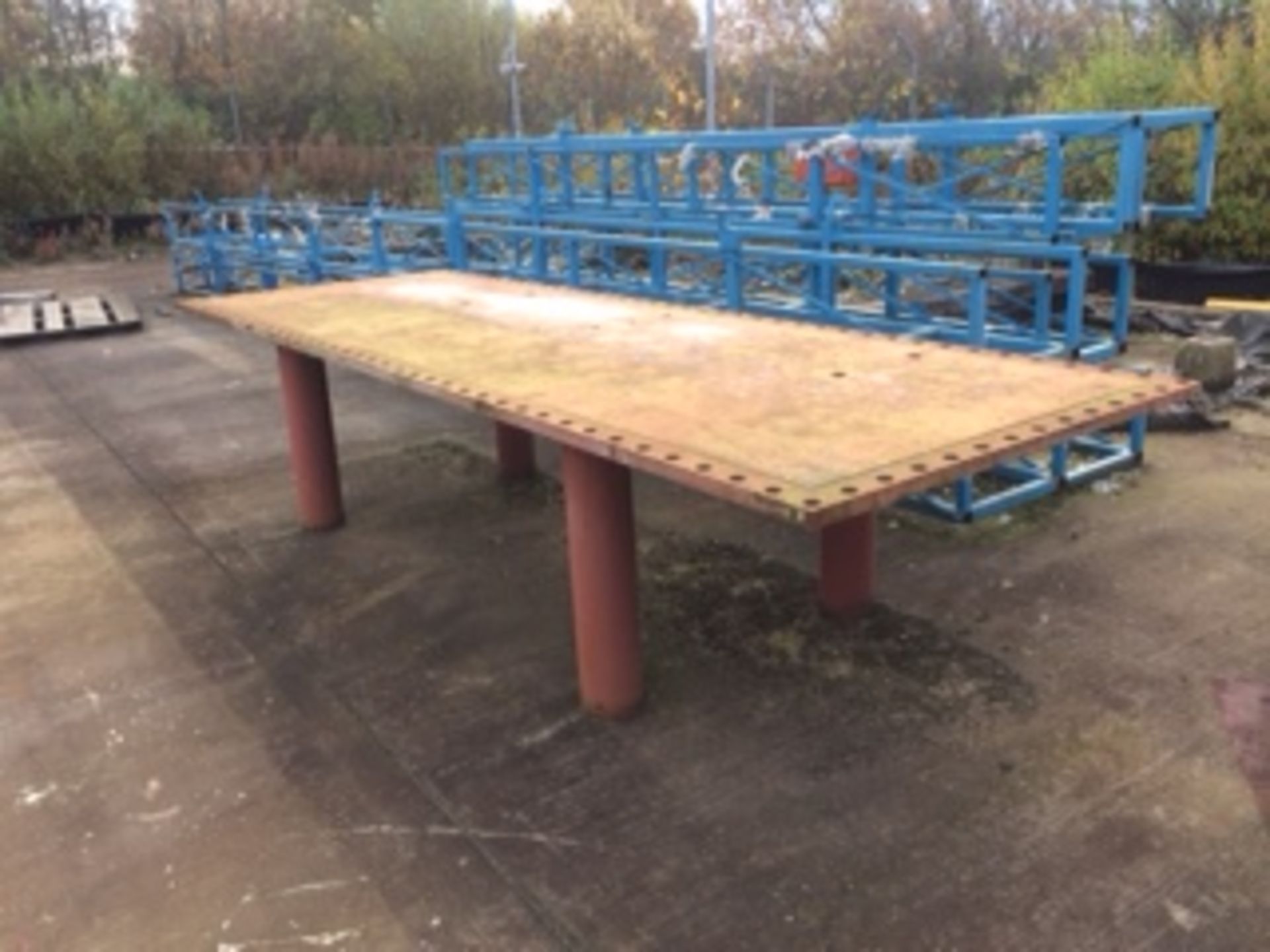 Steel Workbench (4.5m Approx)