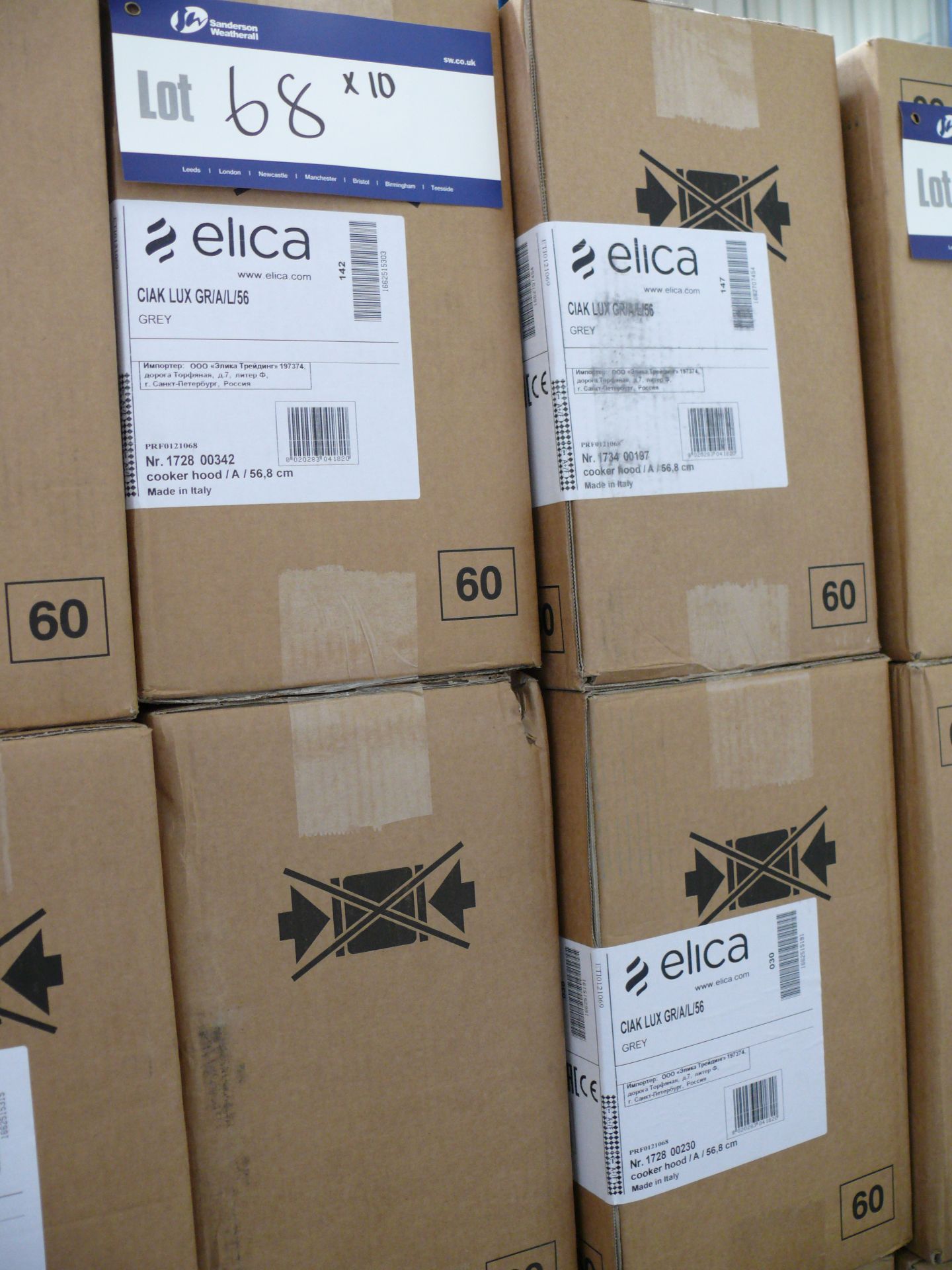 10 x Elica Extractors, Integrated Telescopic c/w L