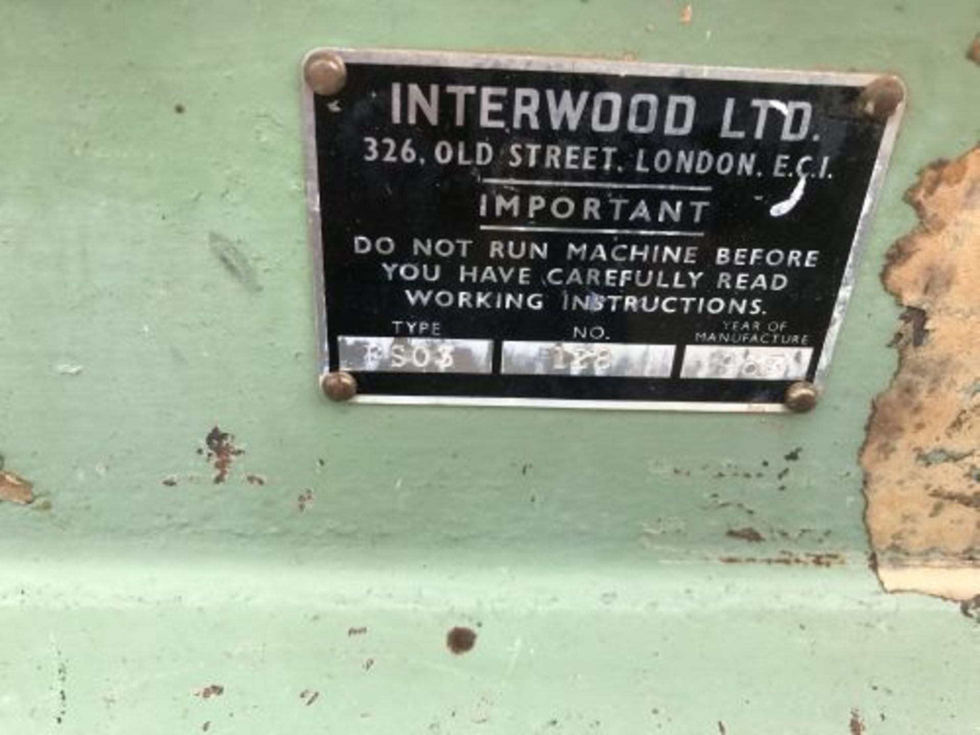Interwood FS03 Manual Screw Press, three adjustabl - Image 2 of 12