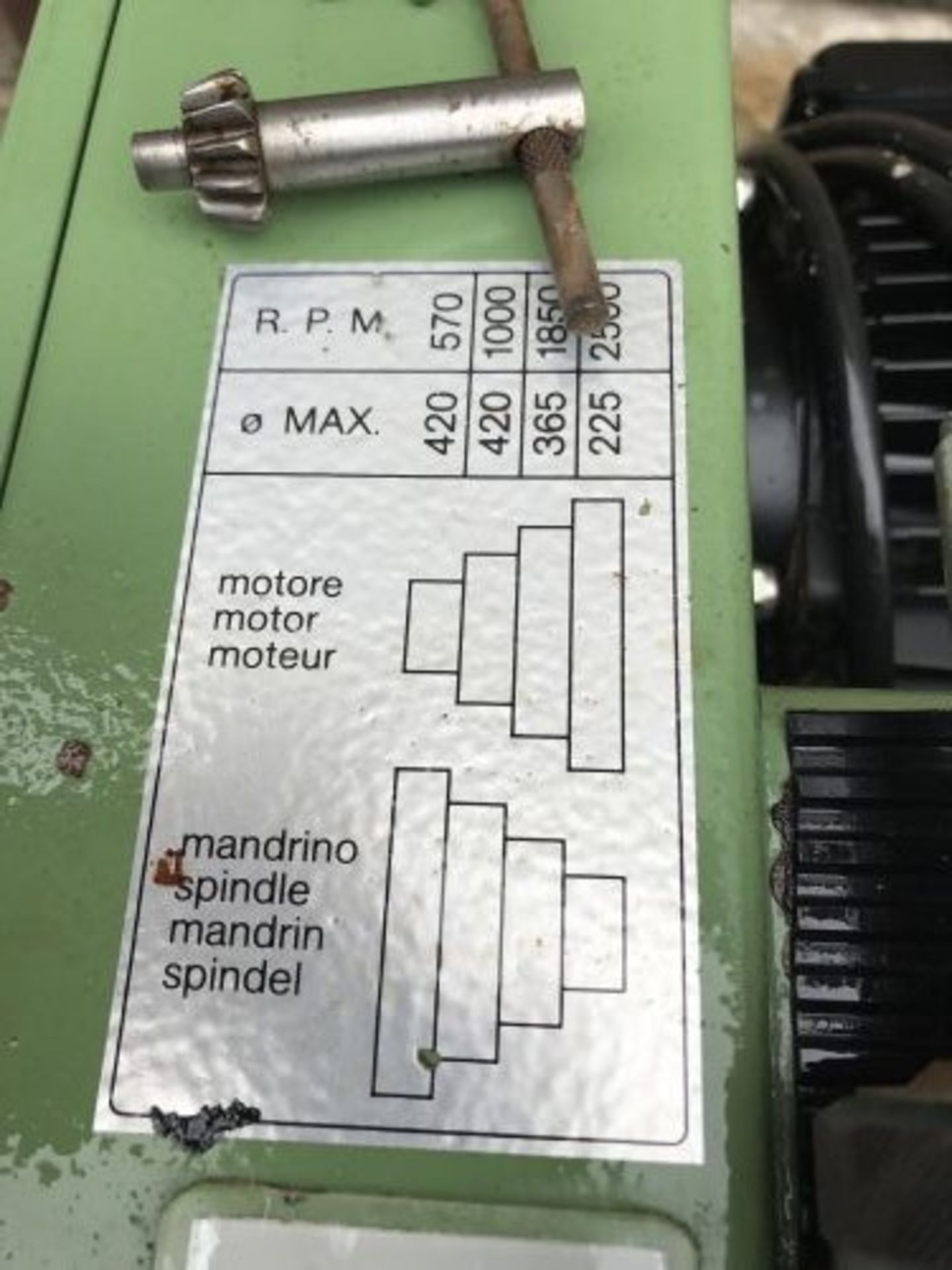 Mini Max T124 COPY LATHE, 240v, with four speeds A - Image 6 of 9