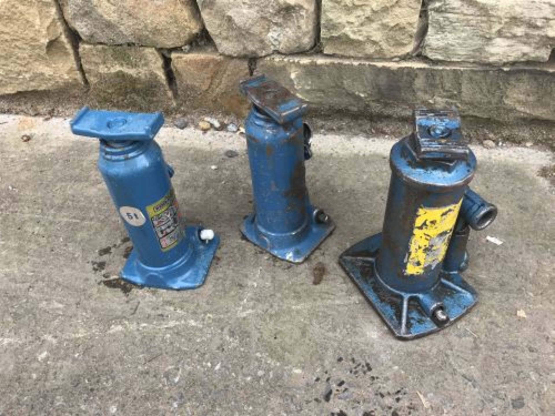 Three Five Tonne Bottle Jacks