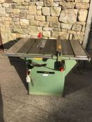 Startrite Model 275 Table Saw, with small table ex