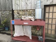 Two Bag Dust Unit, with 2.2kW motor and top bags,