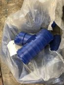 Bag of Nine Norflex Poly Pipe Blue T Connectors