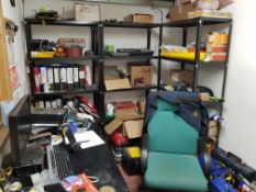 Furniture, Contents of Warehouse Office Including: