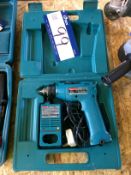 Makita 6012D Battery Drill c/w Charger in case