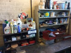 2 x Shelf Units and Contents including Fixings, Pa