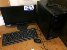 Acer Aspire M3870 PC and Flat Screen Monitor, Keyb