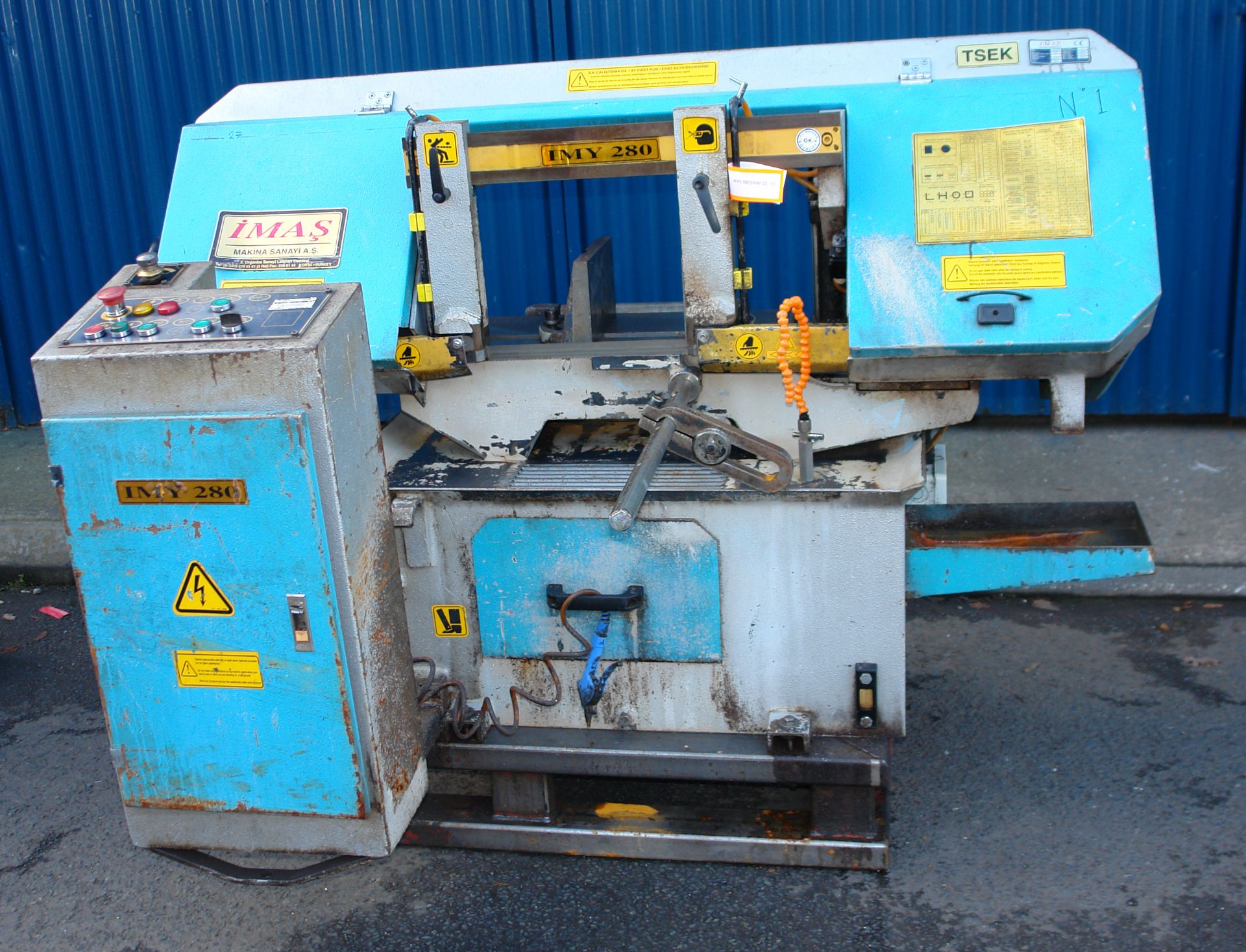 IMAS Supersaw 280 Semi-Automatic Horizontal Bandsaw, serial no. 1472002, year of manufacture 2002/