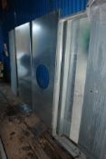 Ex Moba Paint Booth Galvanised Steel Filter Panel, approx. 2.2m wide x 1.8m high x 500mm deep,