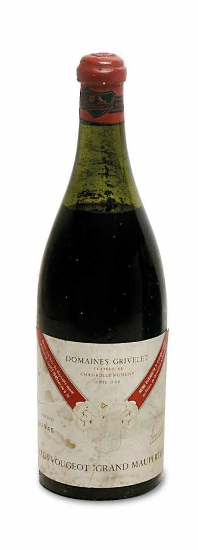 Eine Flasche Clos-Vougeot "Grand Maupertuis" Bordeaux, Frankreich Domaines Grivelet, Chateaux de