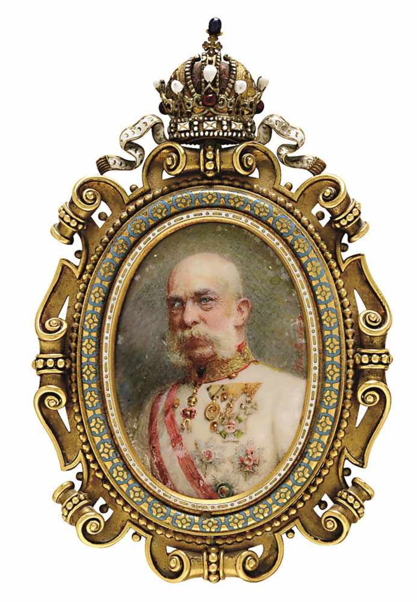Kaiser Franz Joseph Josefine Swoboda (1861 Wien - 1924 ebd.) Aquarell und Deckfarben auf