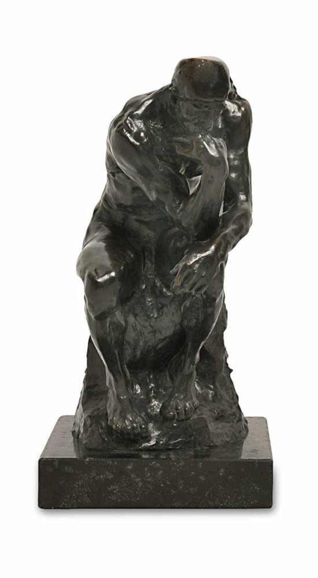 Rodin, Auguste 1840 Paris - 1917 Meudon, nach Der Denker Bronzenachguss, dunkelbraun patiniert. Bez.