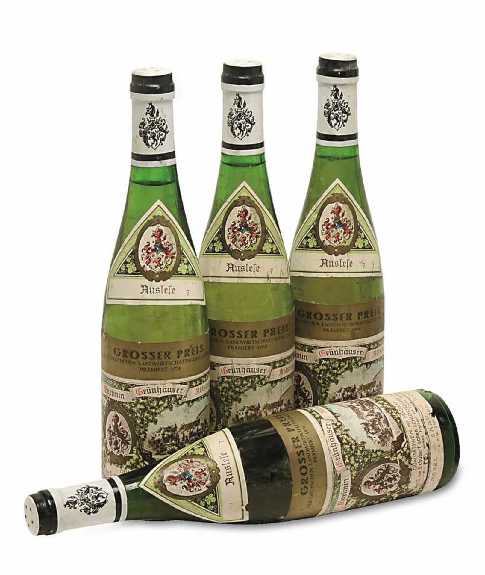 Sechs Flaschen Abtsberg Riesling Auslese Moseltal, Deutschland Carl von Schubert Maximin Grünhäuser,