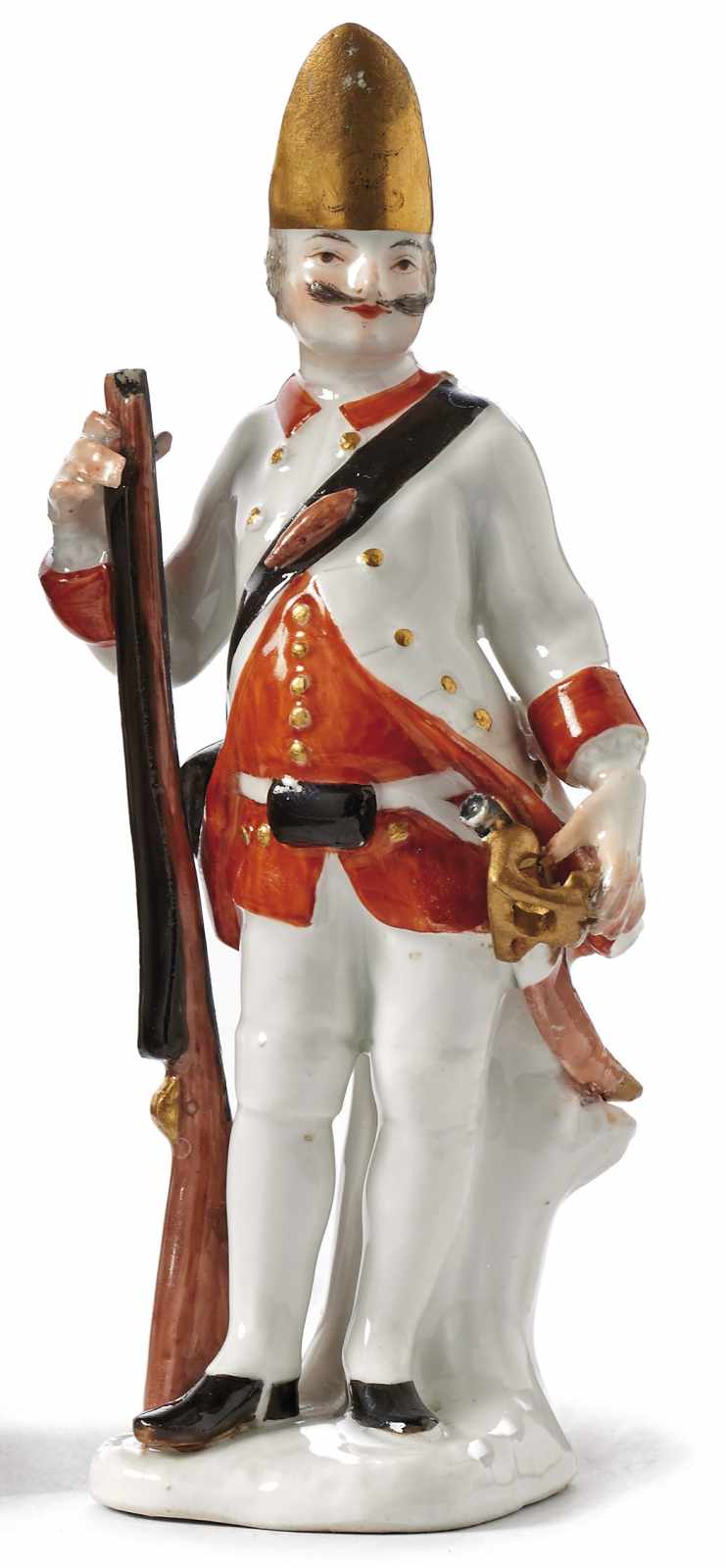 Soldat Meissen, 18. Jh. Soldat der Leibgrenadier-Garde des Kurfürstentums Sachsen von 1756 bis 1763.