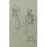 Compton, Edward Theodore (Attrib.) Figurenstudie zu Mongolen oder Kirgisen (Stoke Newington 1849-