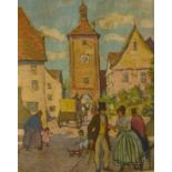 Weil, Otto Biedermeierliche Ansicht von Rothenburg ob der Tauber (Friedrichsthal 1884-1929