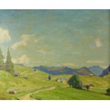 Egersdörfer, Andreas Sommerlandschaft mit Blick auf Berge (Nürnberg 1866-1946 Frankfurt am Main)