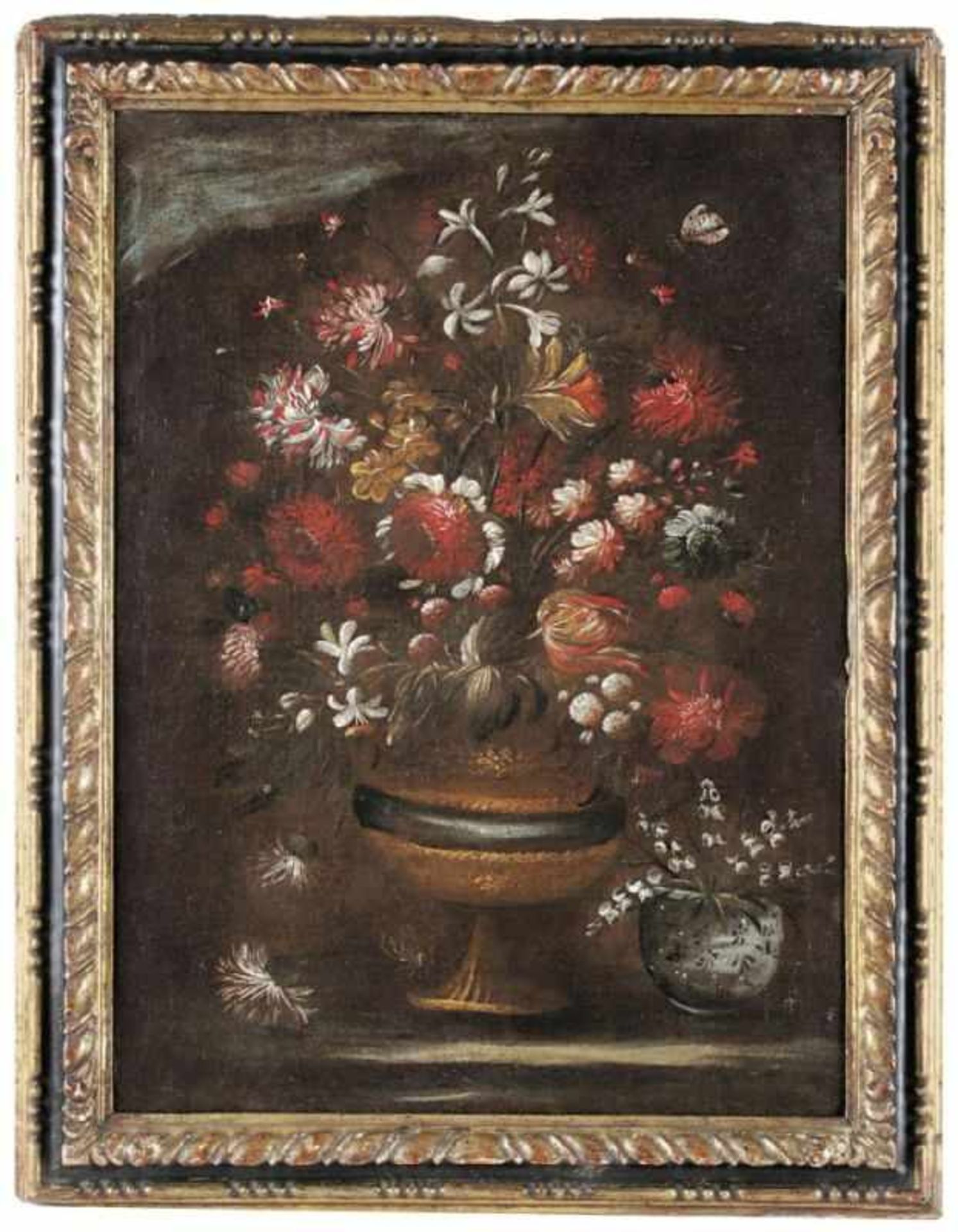 "Maestro dei fiori guardeschi" od. "Lo Pseudo Guardi" (Attrib.) Zwei Blumenstillleben Venedig, 18.