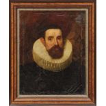 Hals, Frans - Nachahmer des späten 18. Jh. Bildnis eines Herren mit Mühlsteinkragen Öl/Lwd. 64 x