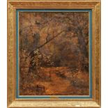 Troyon, Constant - in der Art von Waldstück (Sèvres 1810-1865 Paris) Öl/Lwd. 63,5 x 53 cm. -