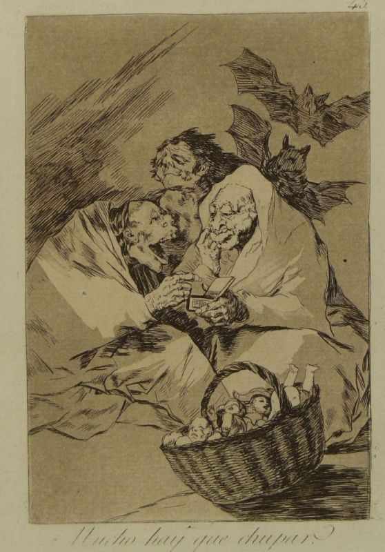 Goya y Lucientes, Francisco José de Zwei Blatt aus "Los Caprichos" (Fuendetodos/Aragon 1746-1828 - Image 3 of 3