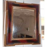 Barocker Spiegelrahmen Deutschland, M. 18. Jh. Mit geflammten Profilen und verkröpften Ecken,