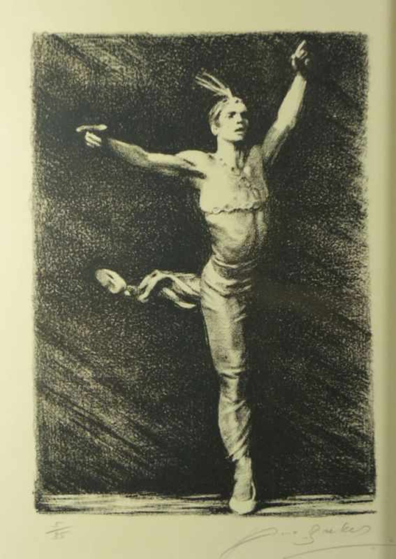 Breker, Arno Zwei Darstellungen von Rudolf Nurejew beim Tanz (Elberfeld 1900-1991 Düsseldorf) Zwei - Bild 2 aus 3
