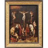 Kreuzigung Christi Flämischer Meister des 17. Jahrhunderts Figurenreiche Golgothadarstellung mit