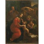 Heilige Familie Florenz, 17. Jh. Seitenverkehrte Kopie nach Raffael: "Die große Heilige Familie