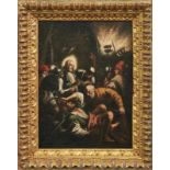 Gefangennahme Christi Venezianischer Meister des 17. Jh. Nächtliche, von Fackeln beleuchtete