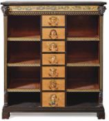 Außergewöhnliches Kabinettmöbel im Neoklassizistischen Stil A. Caponetti, Neapel, dat. "1891" Der