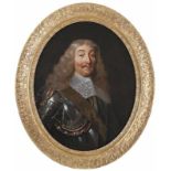 Champaigne, Philippe de (Attrib.) Ovales Bildnis eines Herren im Harnisch und mit weißem