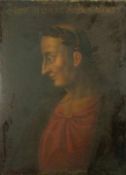 Bildnis eines Imperatoren mit Lorbeerkranz Italien, 17. Jh. Oben undeutlich beschriftet "Divinus