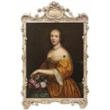 Mignard, Pierre - Umkreis Junge Dame mit Blumenkorb (Troyes 1612-1695 Paris) Das Arrangement des