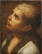 Carracci, Annibale (Attrib.) Kleines Bildnis eines Knaben mit seitlich nach oben gerichtetem