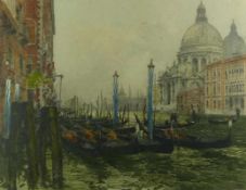 Kasimir, Luigi Ansicht von Venedig (Pettau 1881-1962 Wien) Gondeln im Canale Grande mit Blick auf