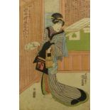 Utagawa Kunisada (Toyokuni III.) Schauspielerdarstellung mit Holzeimer (Katsushika 1786-1865 Edo)