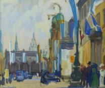 Goossens, Josse Odeonsplatz in München (Aachen 1876-1929 Regensburg) Gouache. Links unten voll