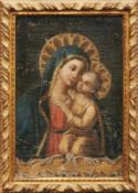 Gnadenbild "Maria, Mutter vom Guten Rat" Italien, 18. Jh. Muttergottes und Jesusknabe mit