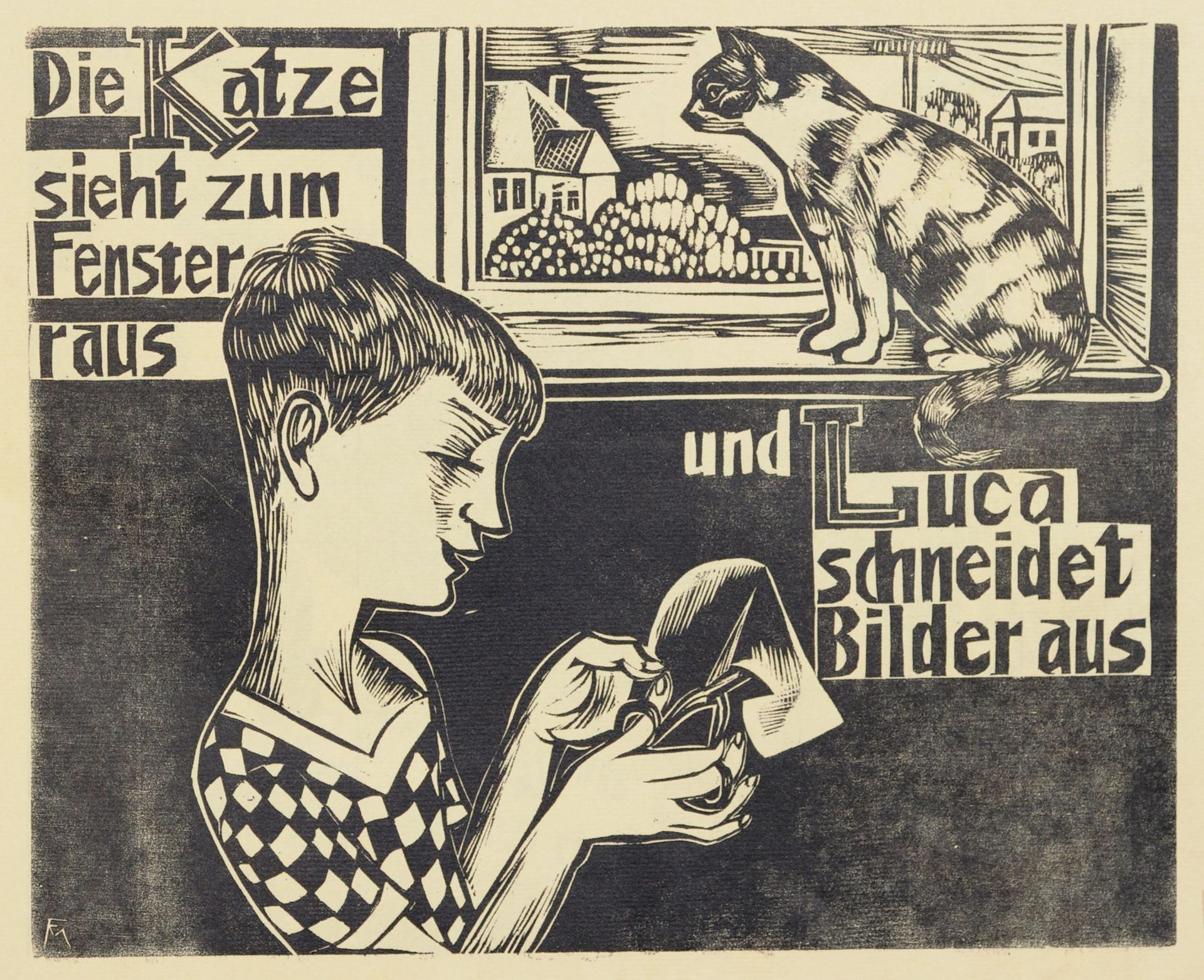 Conrad Felixmüller "ABC - Ein geschütteltes, geknütteltes Alphabet in Bildern mit Versen von Londa - Bild 8 aus 15