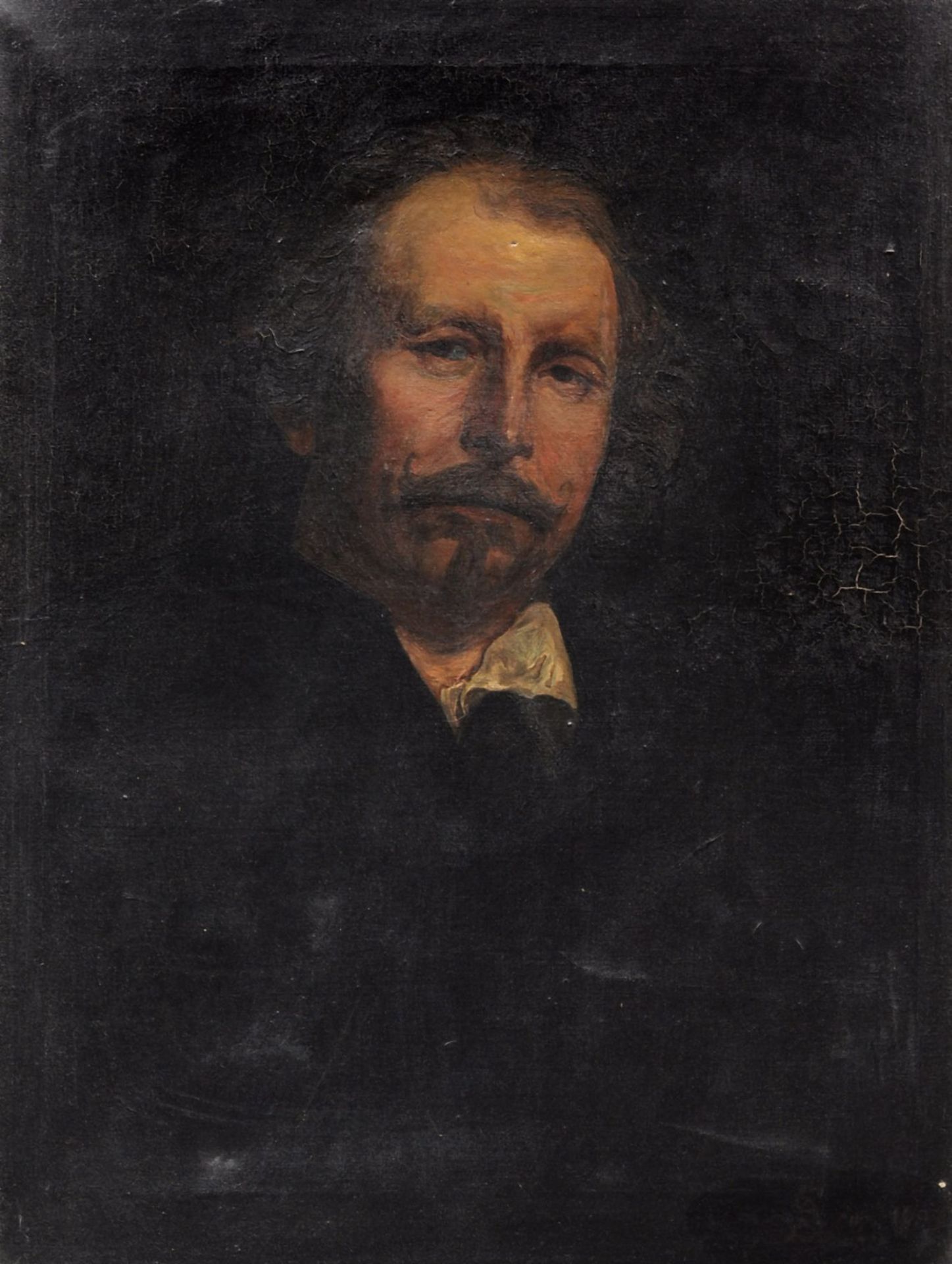 Monogrammist O.S. nach Anton van Dyck "Bildnis eines blonden Herrn". 1906. Öl auf Leinwand. U.re.