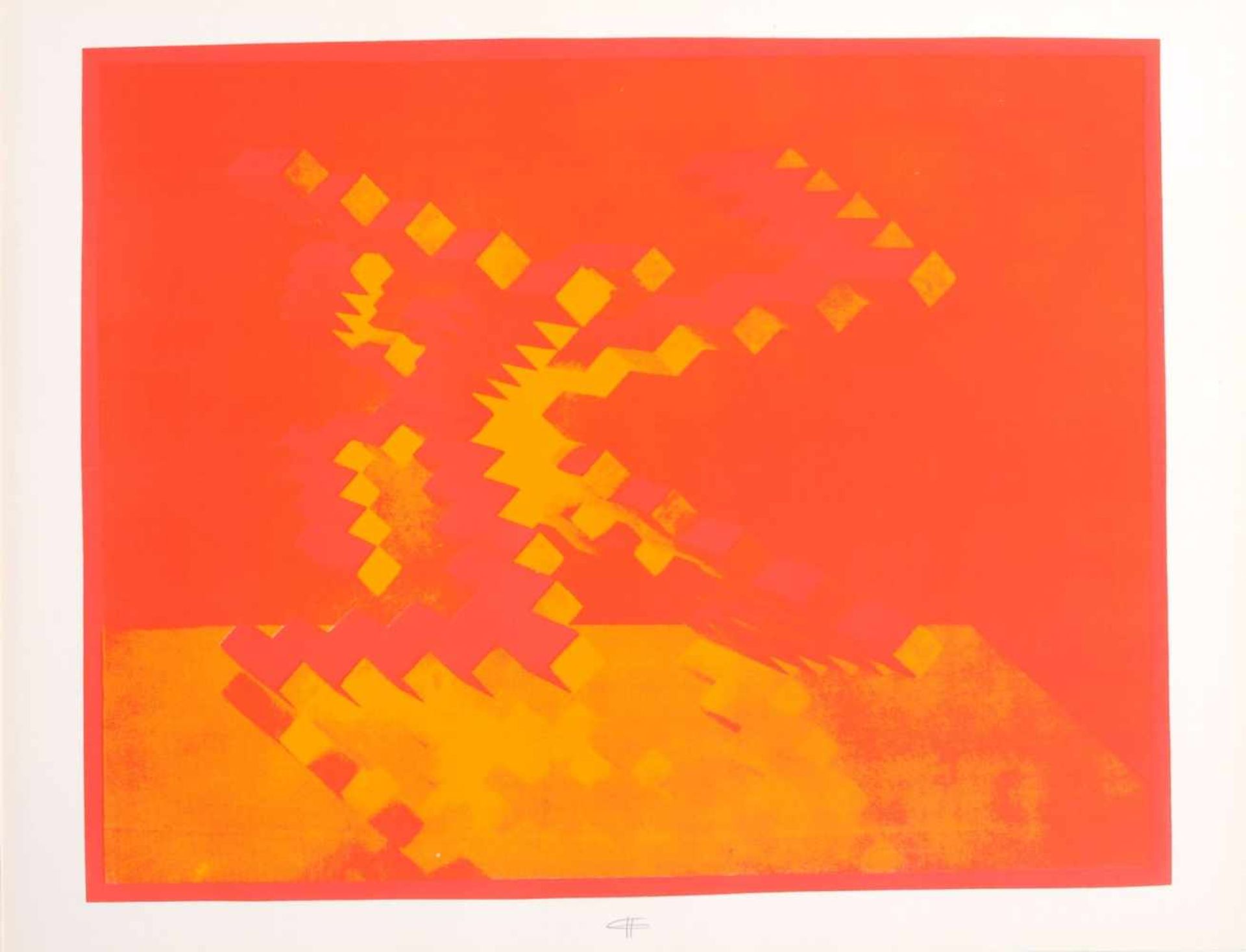 Hermann Glöckner "Verwandlungen in Raum und Fläche". 1980/1981. Mappe mit 17 experimentellen - Bild 11 aus 17