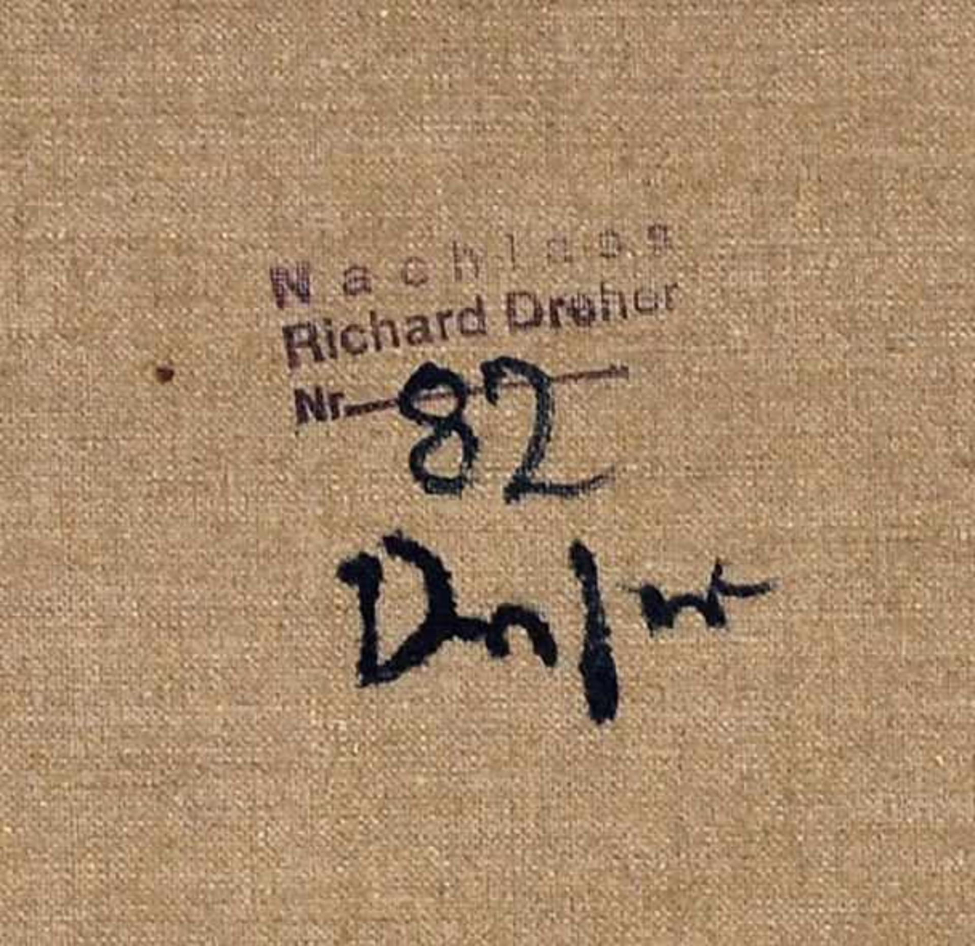 Richard Dreher, Stillleben mit Karpfen. 1. Viertel 20. Jh. Öl auf Leinwand. Unsigniert. Verso mit - Bild 4 aus 4