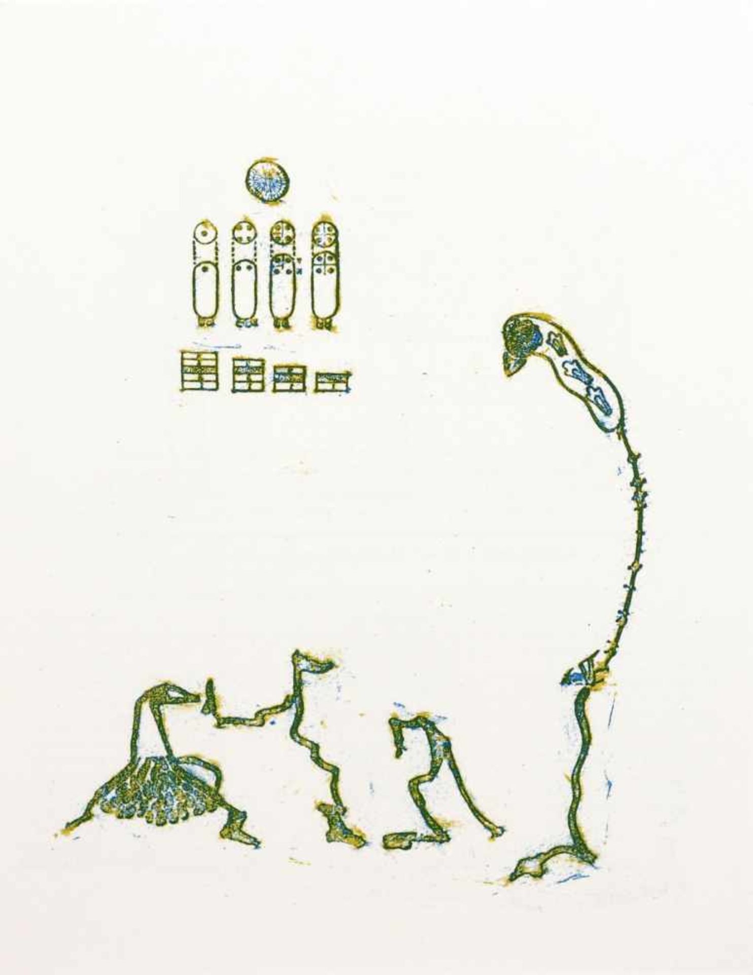 Max Ernst "Zu: Lewis Carrolls Wunderhorn". 1970. Farblithografien auf "Vélin d'Arches"- Bütten. - Bild 6 aus 13