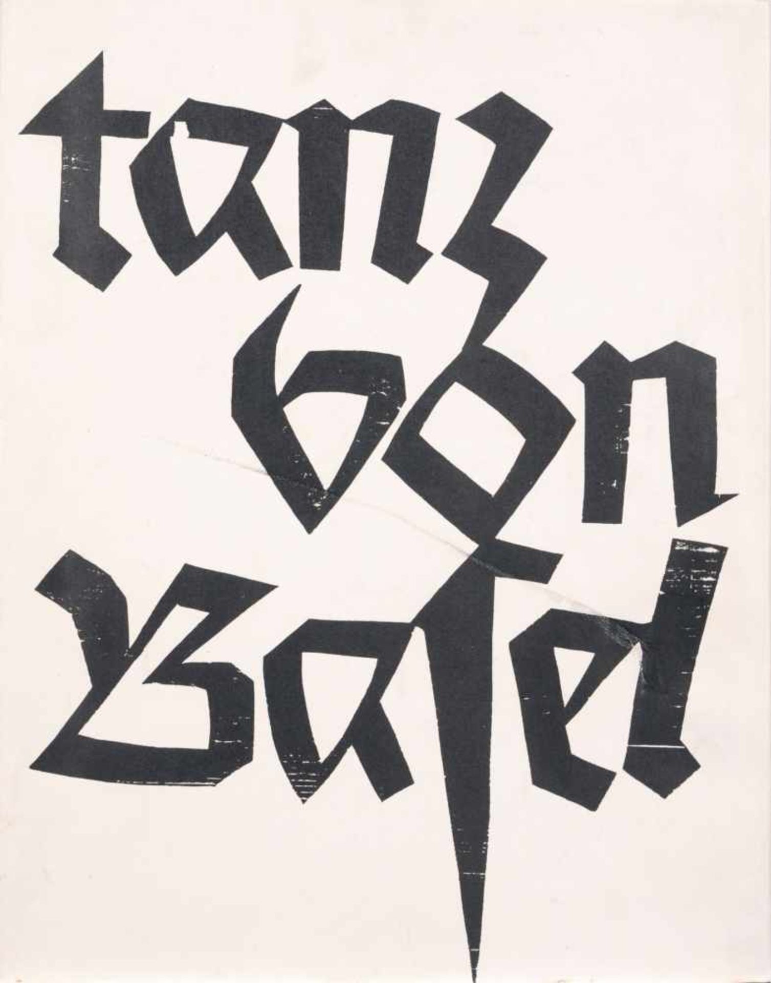 HAP Grieshaber "Totentanz von Basel". 1966. Farbholzschnitt. Buchausgabe mit 40 Original-Drucken und