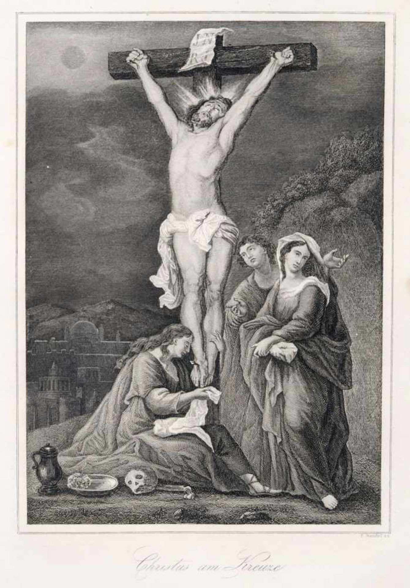 Friedrich Randel und andere, neun Blätter mit Szenen aus dem Alten und Neuen Testament. 1860. - Bild 2 aus 9