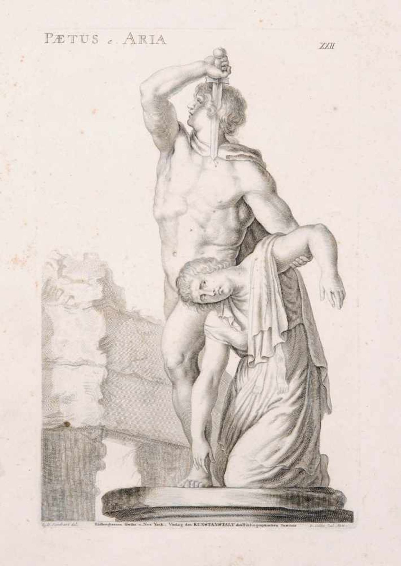 Richard Collin "Paetrus e. Aria"/ "Satyrus" / "Pan et Natura" nach Joachim von Sandrart. Mitte 17. - Bild 3 aus 3