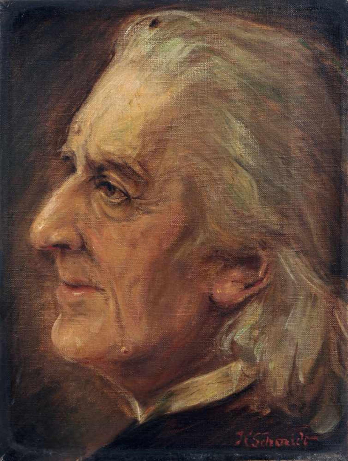 Hermann Torggler (Kopie nach), Porträt Franz Liszt. 1903/Mitte 20. Jh. Öl auf Leinwand. Signiert "K.