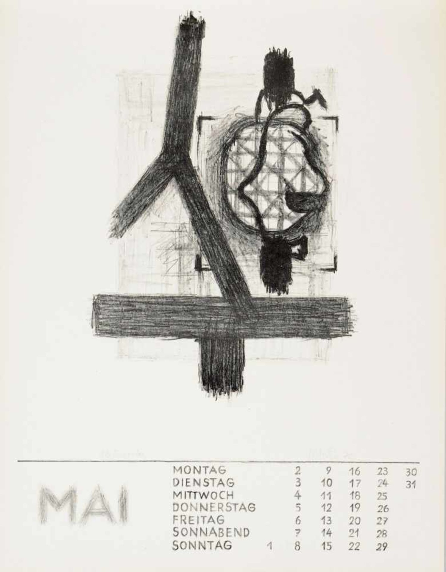 Verschiedene Künstler "Original Graphik-Kalender". 1977. Lithografien. Künstlerkalender mit zwölf - Bild 6 aus 17